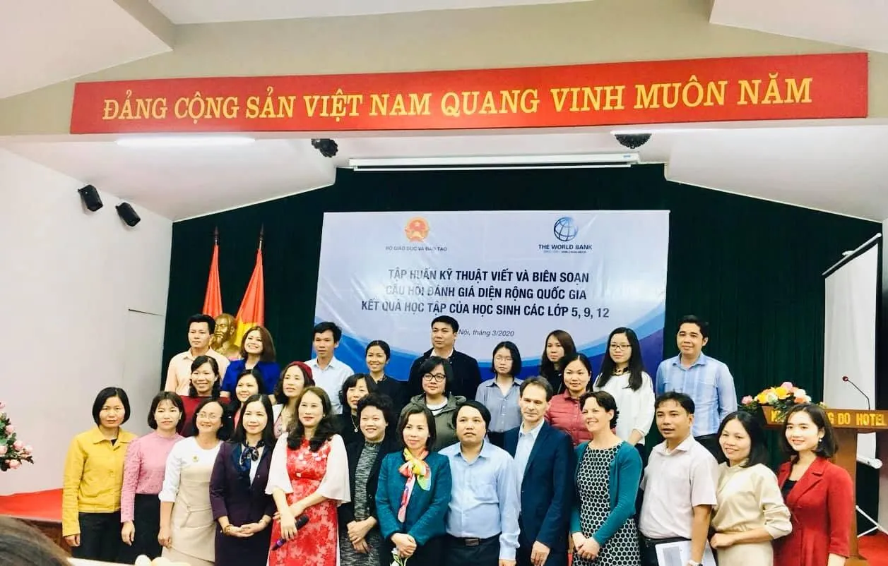 Tập huấn kỹ thuật viết và biên soạn câu hỏi đánh giá diện rộng quốc gia, Hà Nội, tháng 3/2020